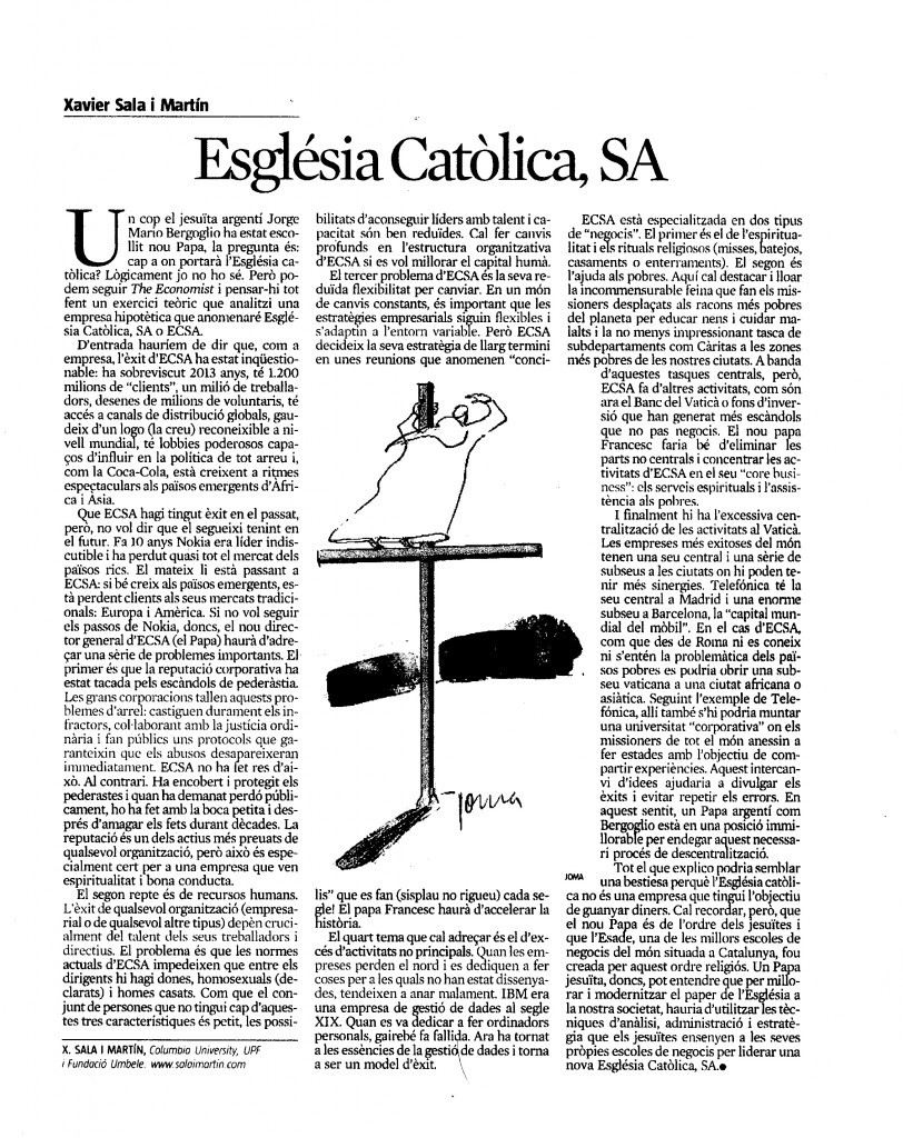 Esglèsia Catòlica, S.A.